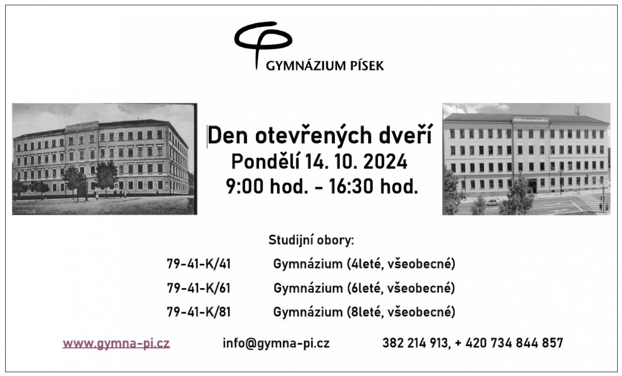 Pozvánka na Den otevřených dveří