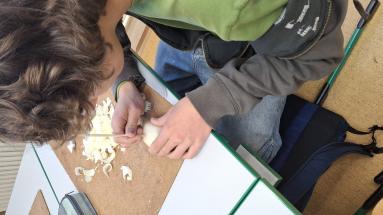 Studenti třetích ročníků při tvorbě