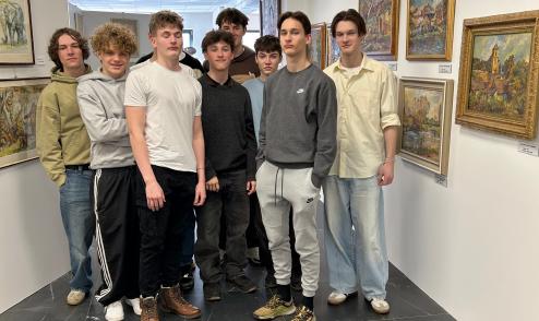 Návtěva Galerie Fr. Romana Dragouna, 2.B