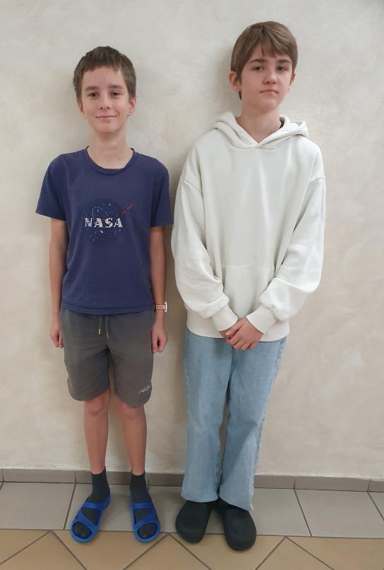 Pythagoriáda - zleva: Ondřej Cendelín 3. O, Miroslav Čížek 1. F