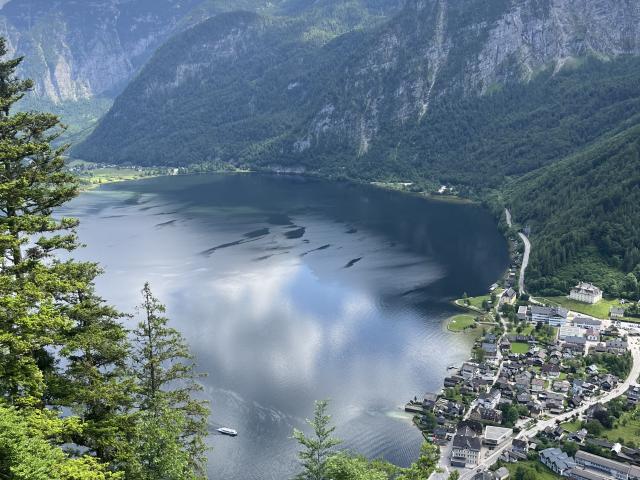 Výhled z lanovky na Salzberg