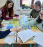 Studentky 2.A tvoří svůj basecamp
